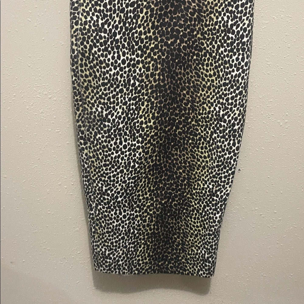 Dolce & Gabbana  Beige and Black Animal Print Knit  Skirt - Picture 6 of 6